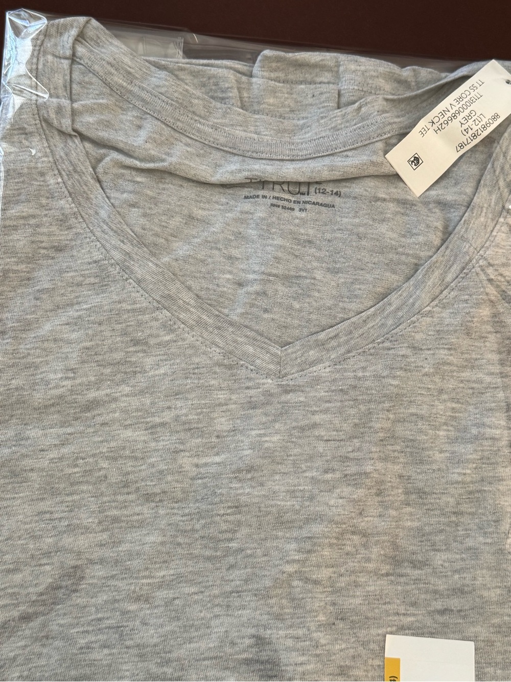 Light Gray V-Neck Tee